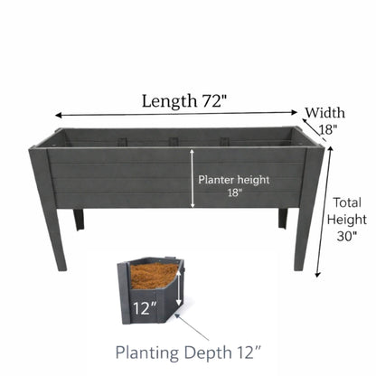 Raised Garden Planters 18X72