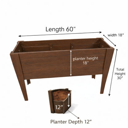 Raised Garden Planters 18X60
