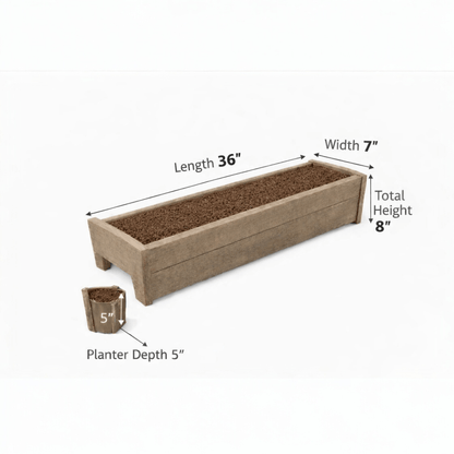 Railing Planter 36"