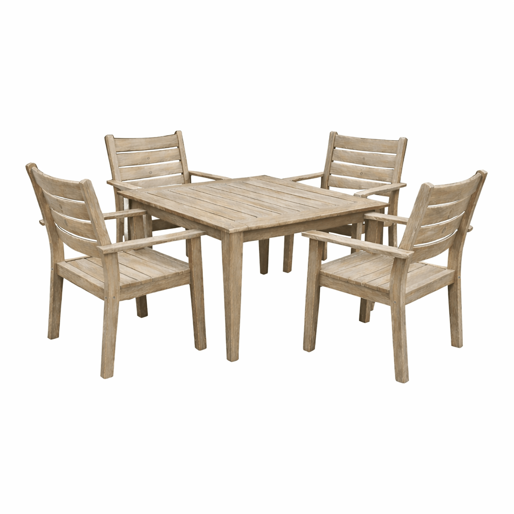 Square Dining Table & Four Chairs