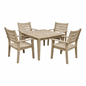 Square Dining Table & Four Chairs