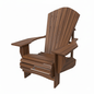 3/4 Inch Wood Grain Muskoka Chair with 5.5" Arm