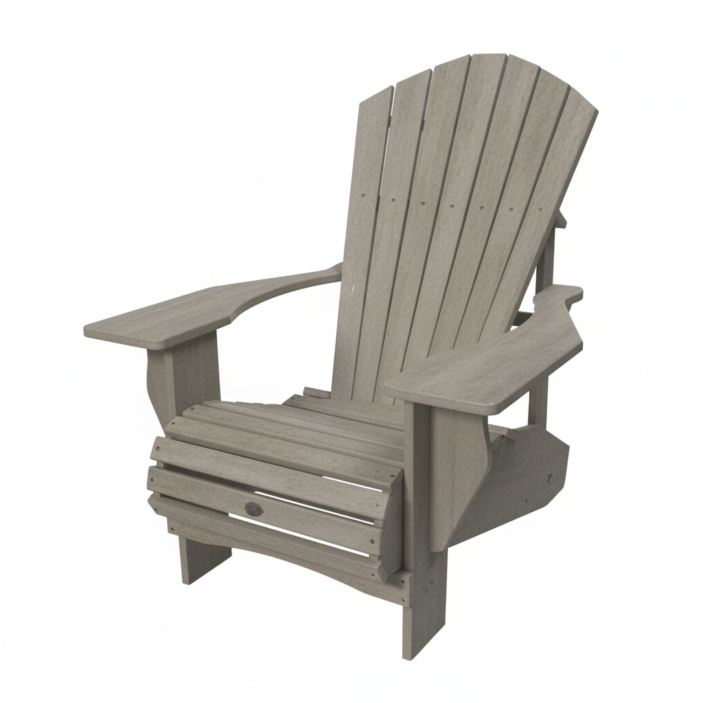 3/4 Inch Wood Grain Muskoka Chair with 5.5" Arm