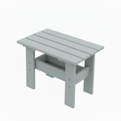 Rectangular Side Table with Shelf