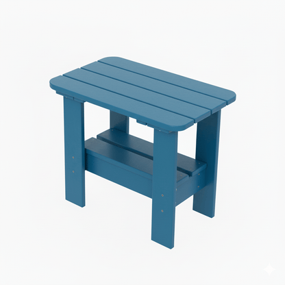 Rectangular Side Table with Shelf