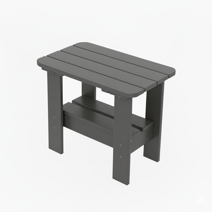 Rectangular Side Table with Shelf