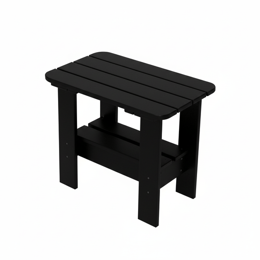 Rectangular Side Table with Shelf