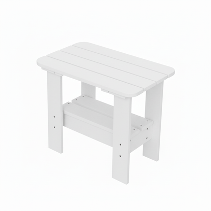 Rectangular Side Table with Shelf