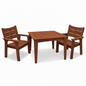 Square Dining Table & Two Chairs