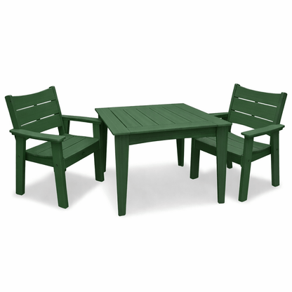 Square Dining Table & Two Chairs