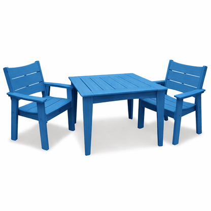 Square Dining Table & Two Chairs
