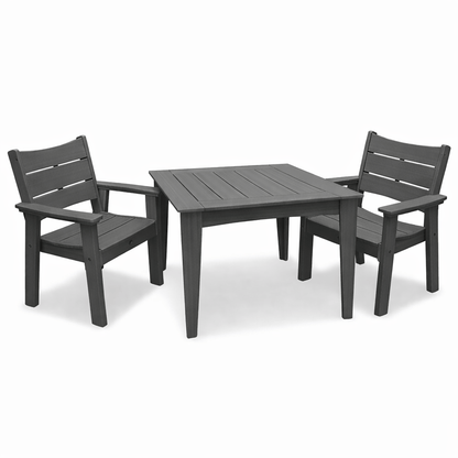 Square Dining Table & Two Chairs