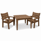 Square Dining Table & Two Chairs