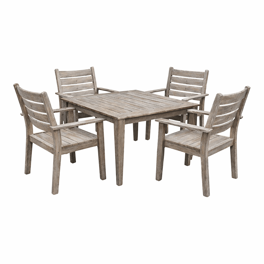 Square Dining Table & Four Chairs